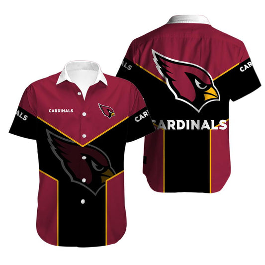 Arizona Cardinals Button Up Tee Shirt