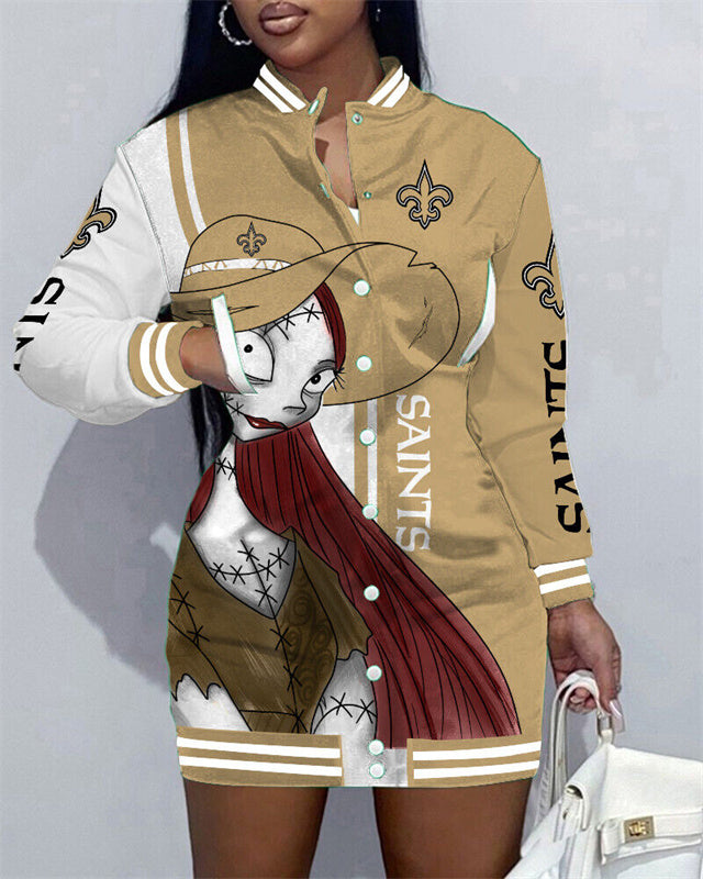 New
Limited Edition Button Down Long Sleeve Jacket Dress