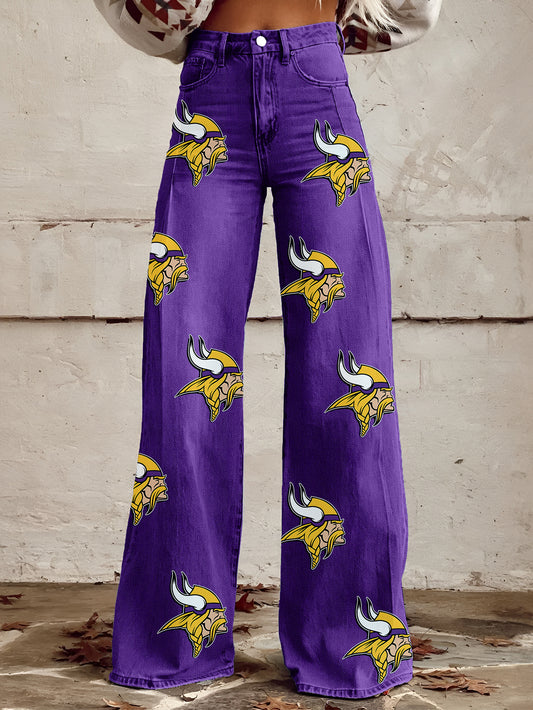 Women's Vintage casual wide LegPants