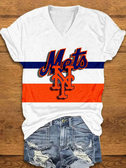 Printed casual short-sleeved t-shirt