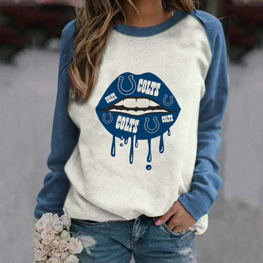fashion loose casual sports printed Pullover