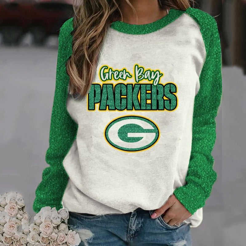 casual splicing long sleeve Pullover