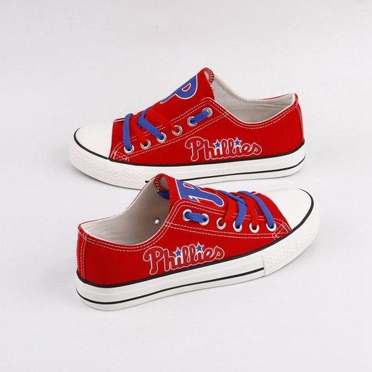 Casual printed low-top canvas shoes unisex
