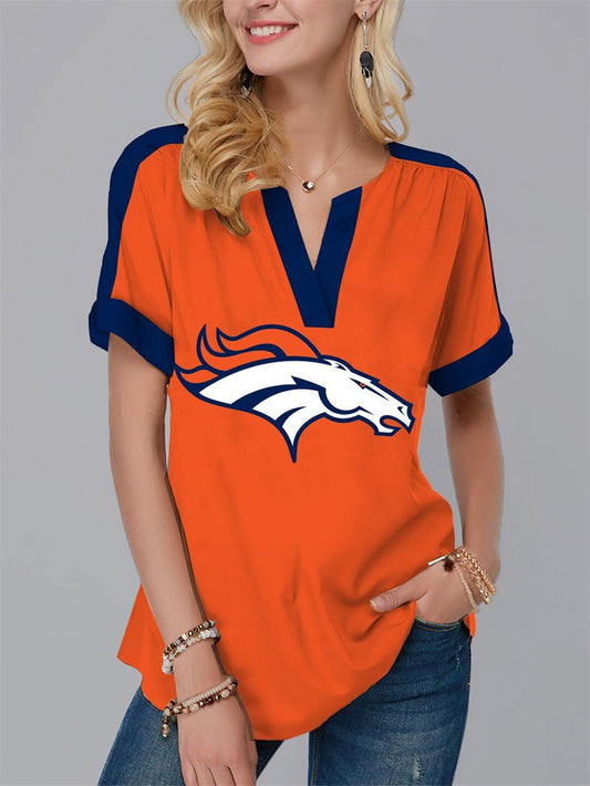 Denver Broncos
Fashion Short Sleeve V-Neck Shirt