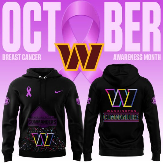 Limited Edition Black Washington Commanders 2025 NFL Crucial Catch Club Pullover Hoodie