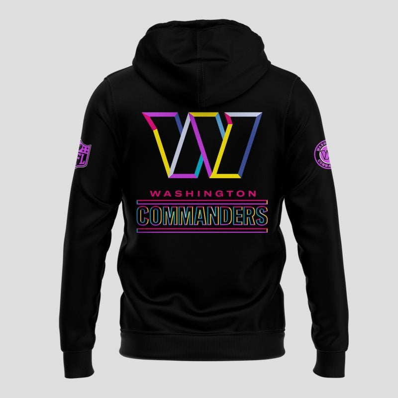 Limited Edition Black Washington Commanders 2025 NFL Crucial Catch Club Pullover Hoodie