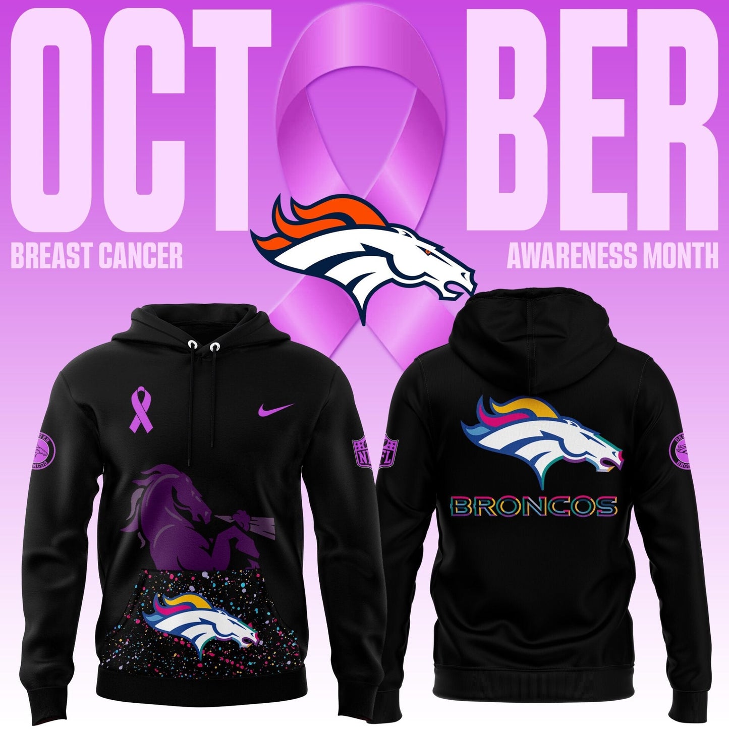 Broncos 2024 Throwback 1977 Orange Crush Limited Hoodie