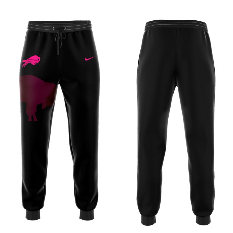 Limited Edition Black Buffalo Bills 2025 NFL Crucial Catch Club Pullover Hoodie