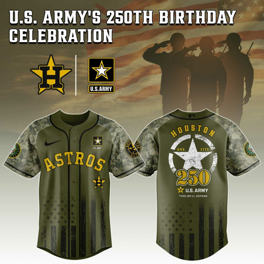 Houston Astros MLB x 250 U.S. ARMY Jersey 03