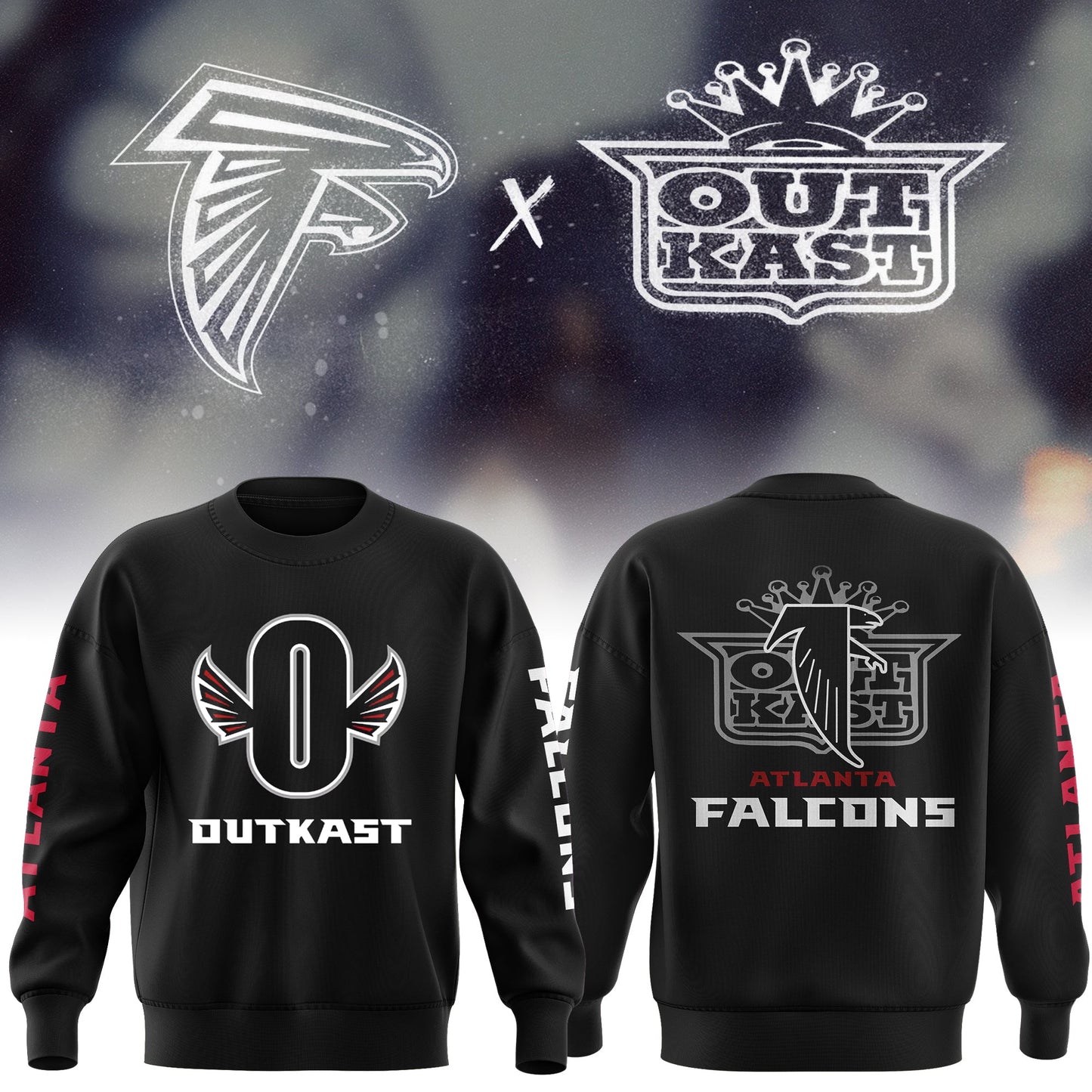 Outkast x Atlanta Falcons White Pullover Sweatshirt