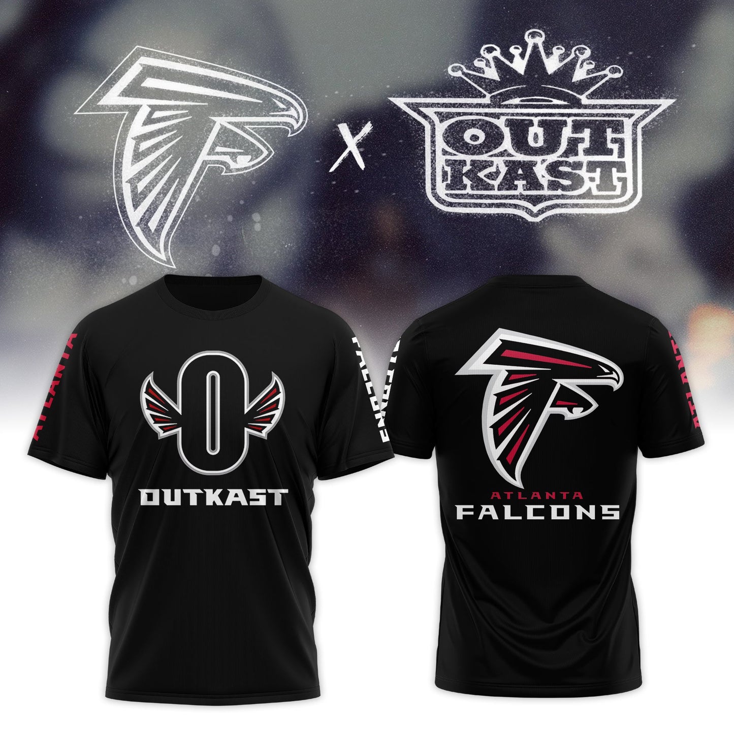 Outkast x Atlanta Falcons White Pullover Tee