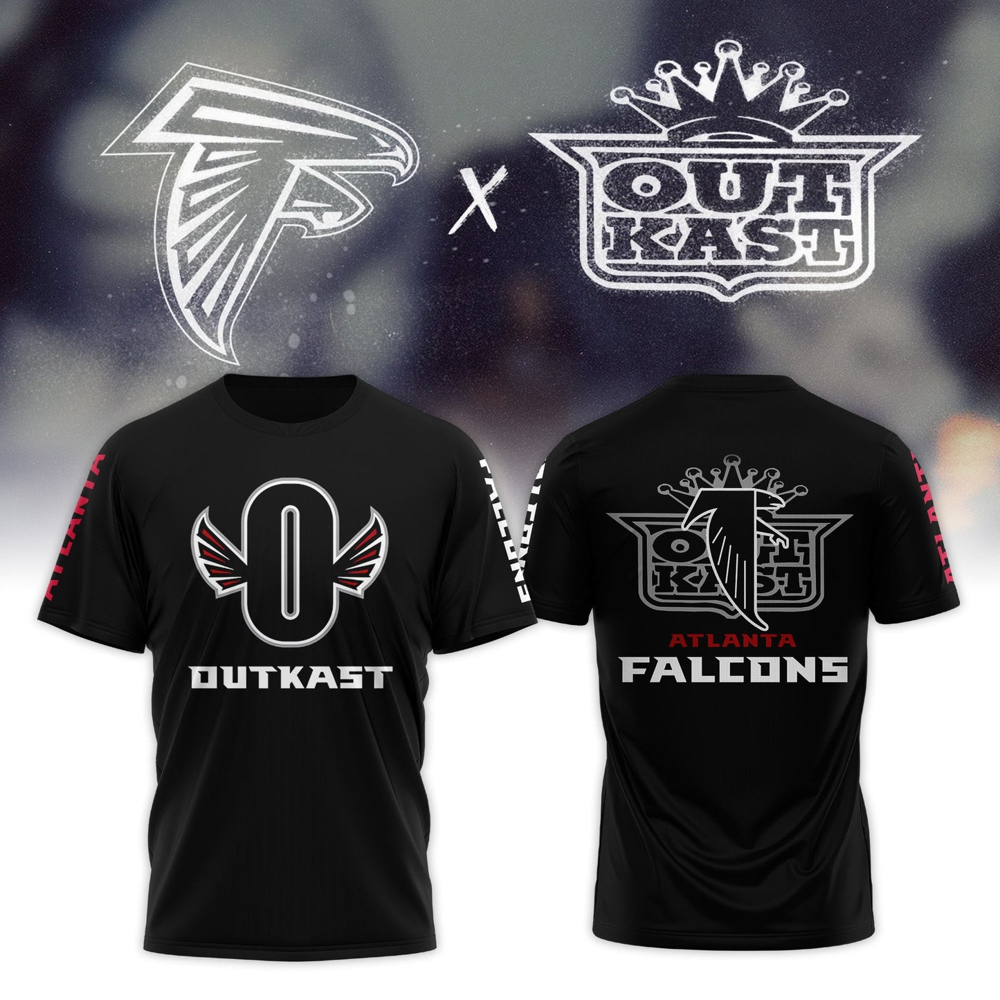 Outkast x Atlanta Falcons White Pullover Tee