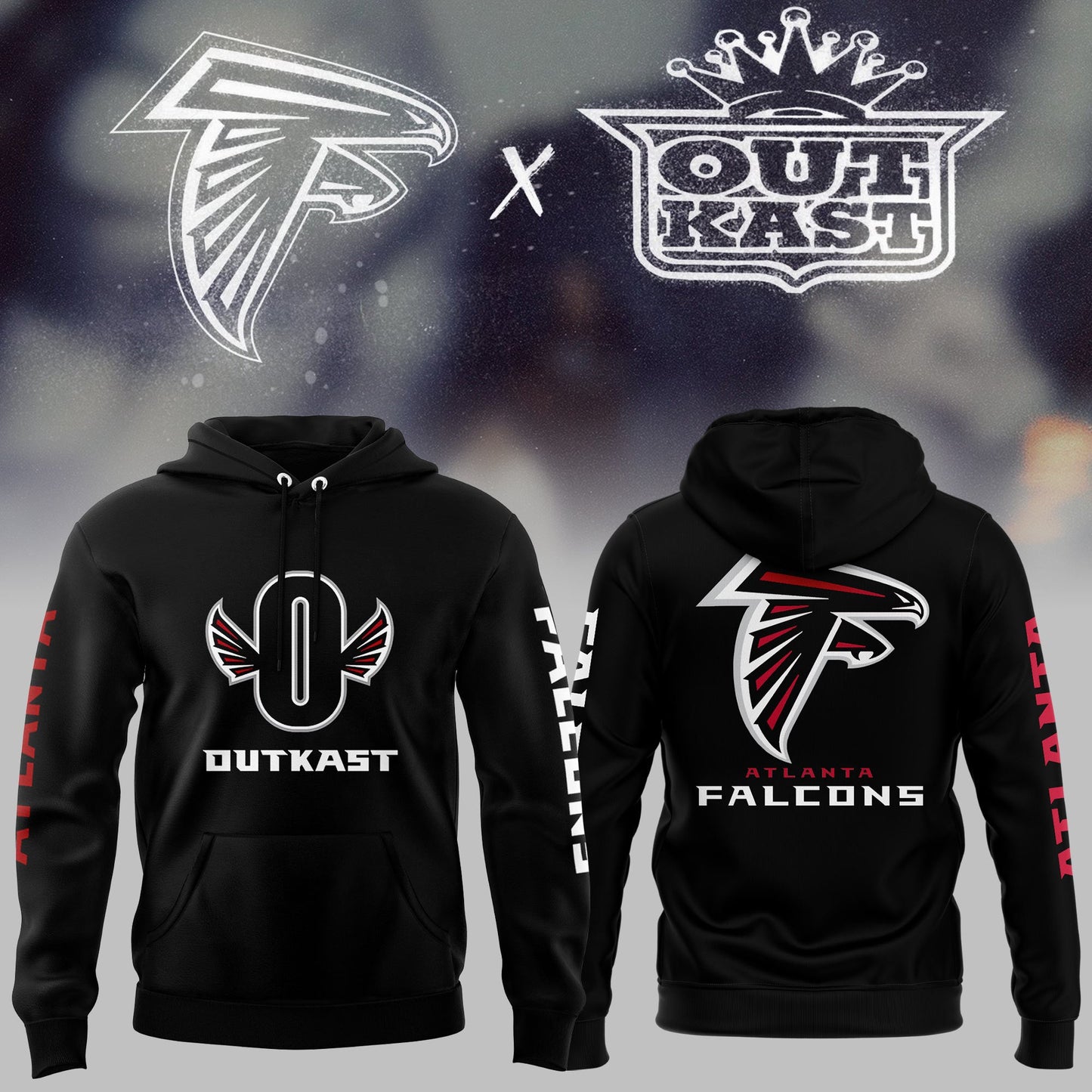 Outkast x Atlanta Falcons White Pullover Hoodie