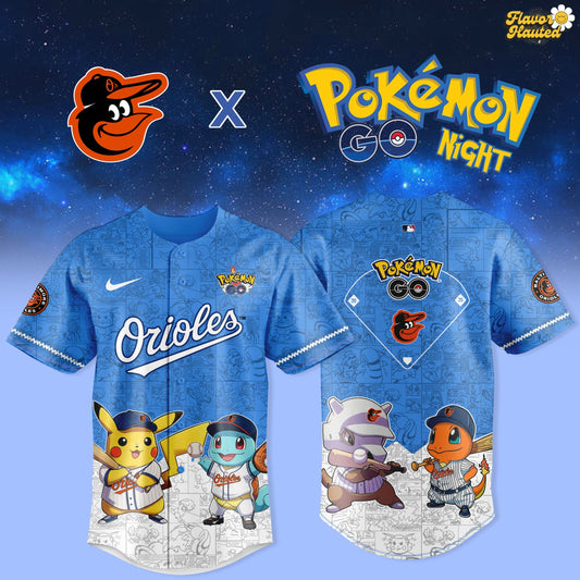 Baltimore Orioles 2025 Pokémon GO Night Limited Jersey