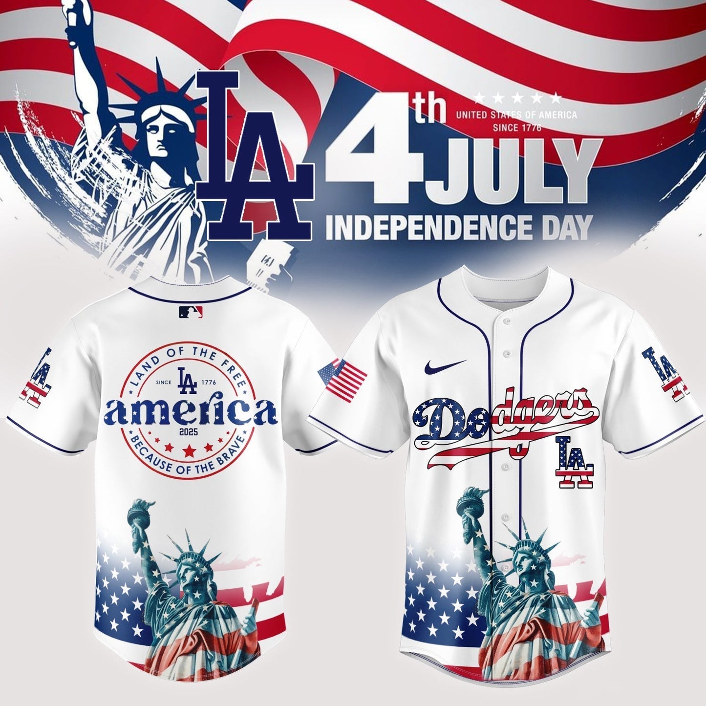 Los Angeles Dodgers _Independence Day Limited Edition Jersey 2025