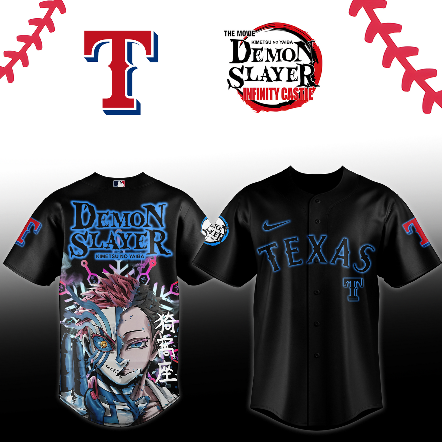 Texas Rangers _ Demon Slayer Jersey 2025