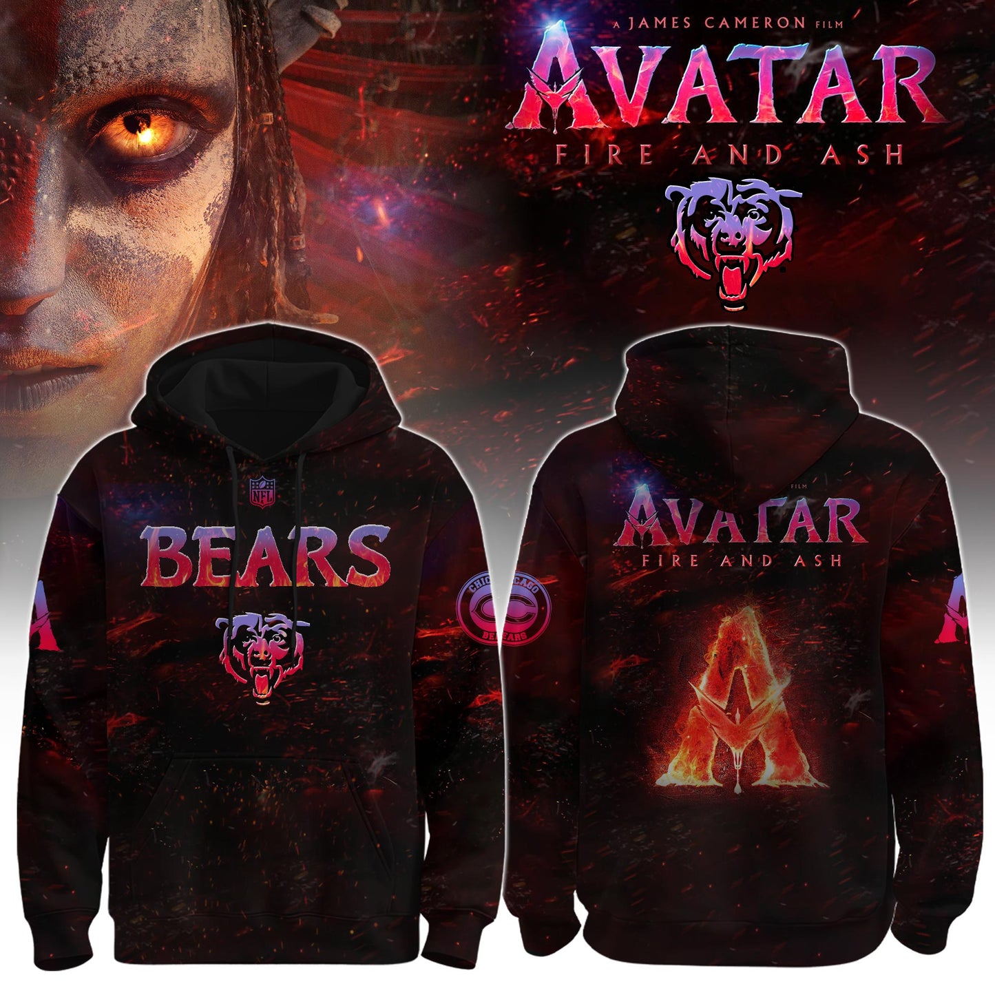 Chicago Bears x Avatar 3 “Fire and Ash” Editions Limited +Selling Out Fast
