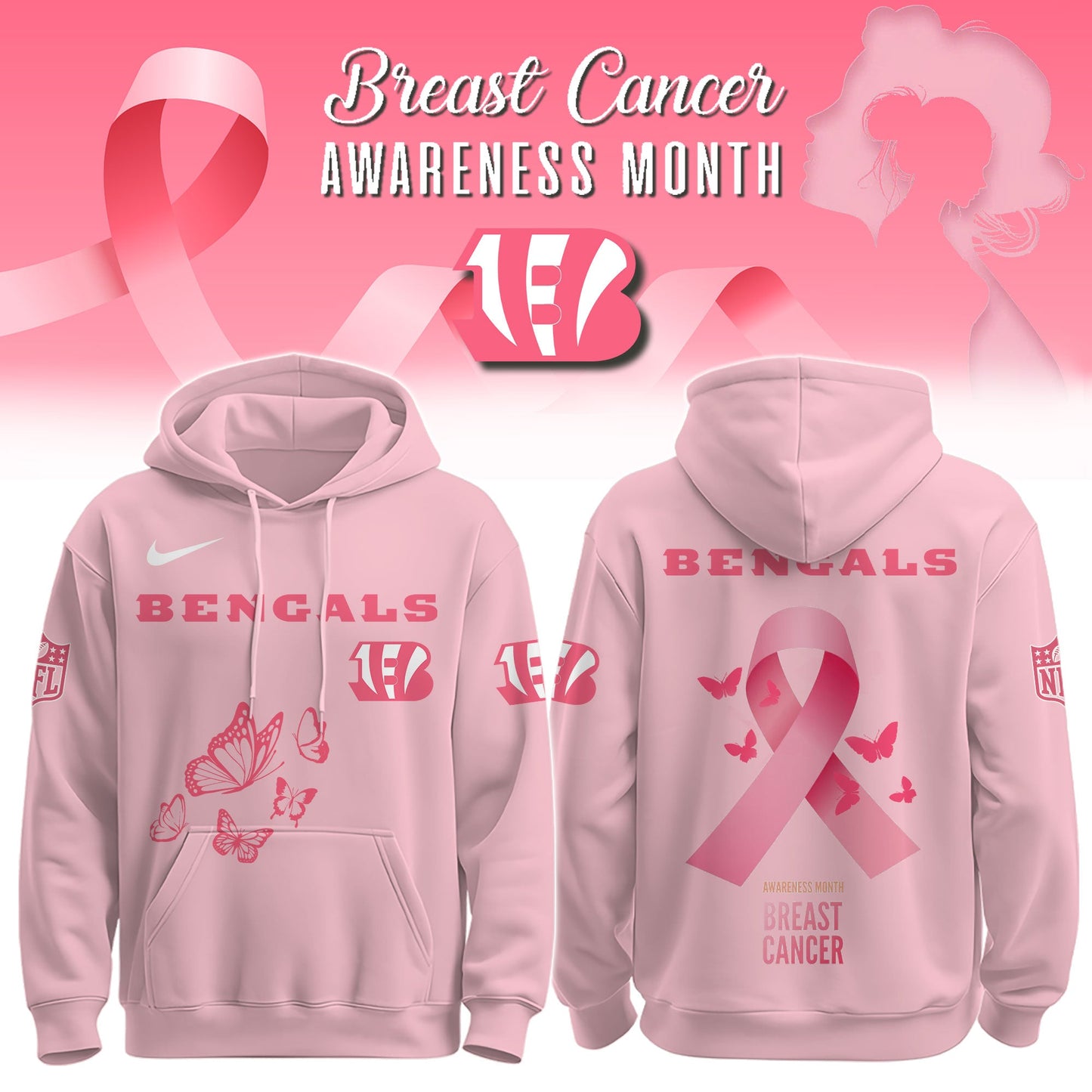 Bengals Breast Cancer Awareness Edition Hoodie