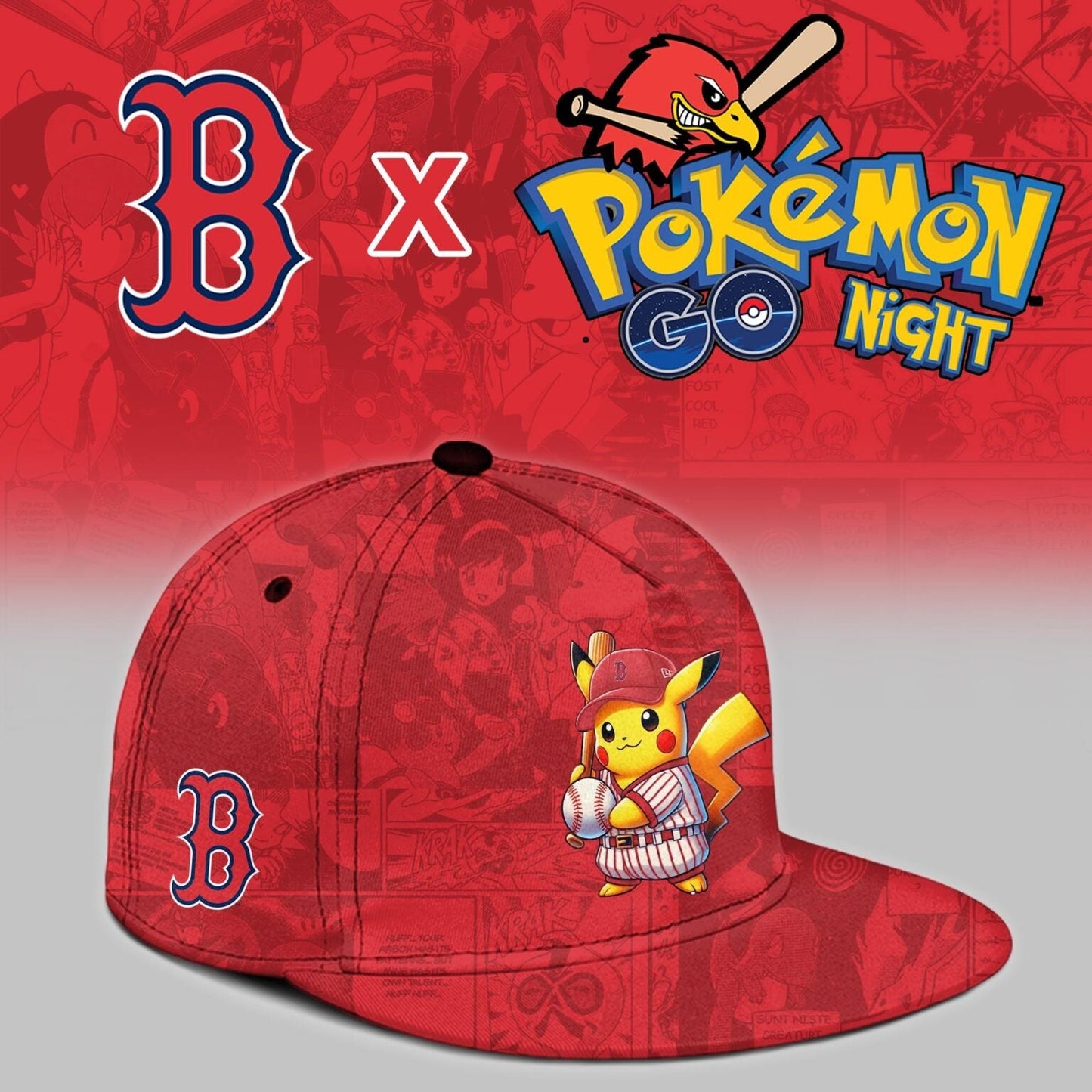 Boston Red Sox 2025 Pokémon GO Night Event Limited Jersey