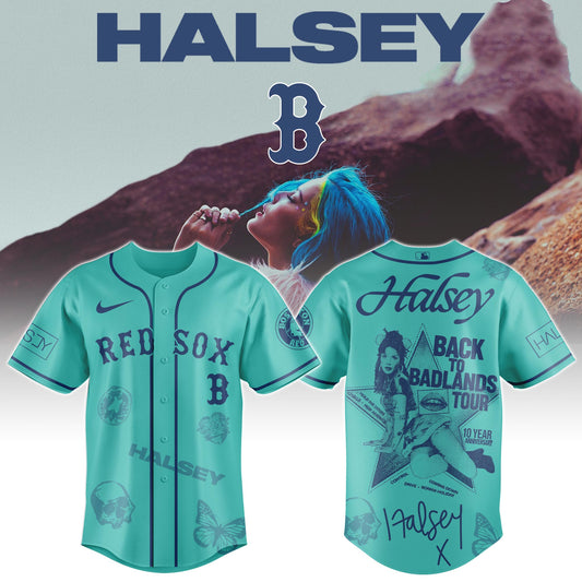 Boston Red Sox x Halsey “Back to Badlands Tour” Jersey Editions Limited +Selling Out Fast