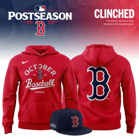 Special October Baseball Post Season 2025 Red Sox Hoodie