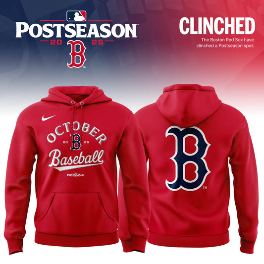 Special October Baseball Post Season 2025 Red Sox Hoodie