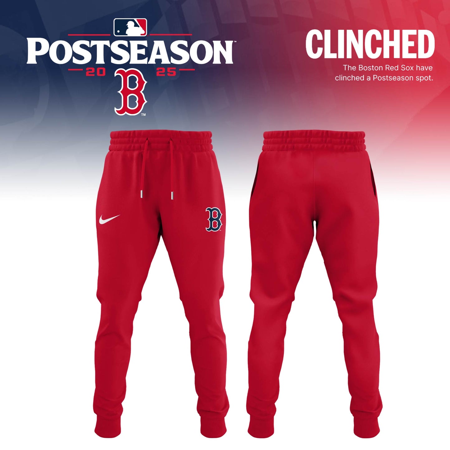 Special October Baseball Post Season 2025 Red Sox Hoodie