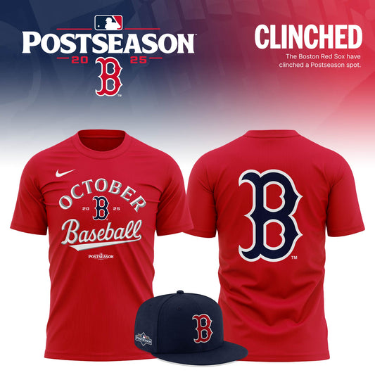 Special October Baseball Post Season 2025 Red Sox T-Shirt