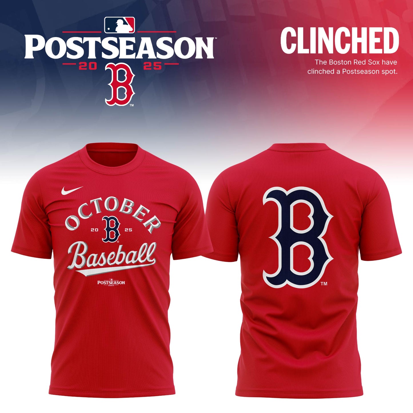 Boston Red Sox 2025 Postseason Limited T-shirt