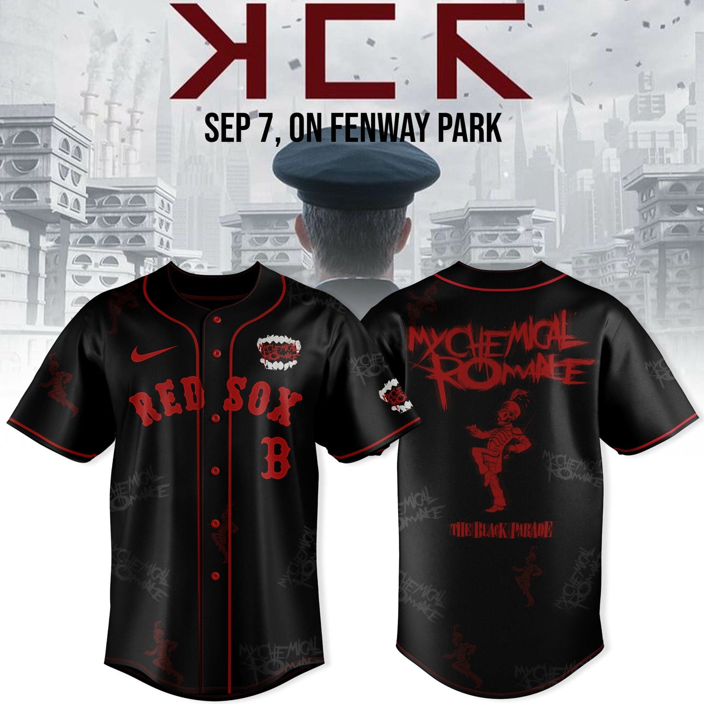 Boston Red Sox x Long Live The Black Parade – My Chemical Romance tour 2025