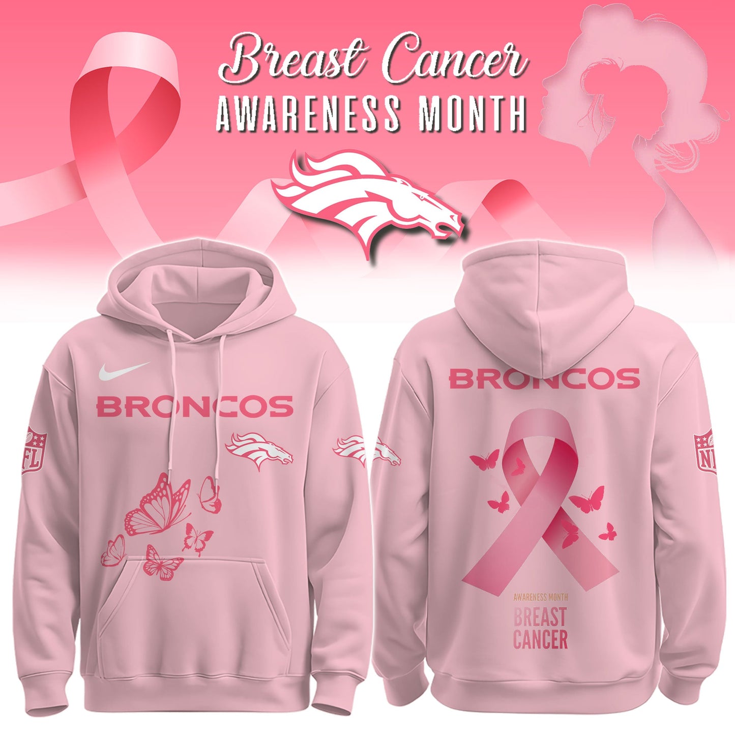 Broncos Breast Cancer Awareness Edition Hoodie