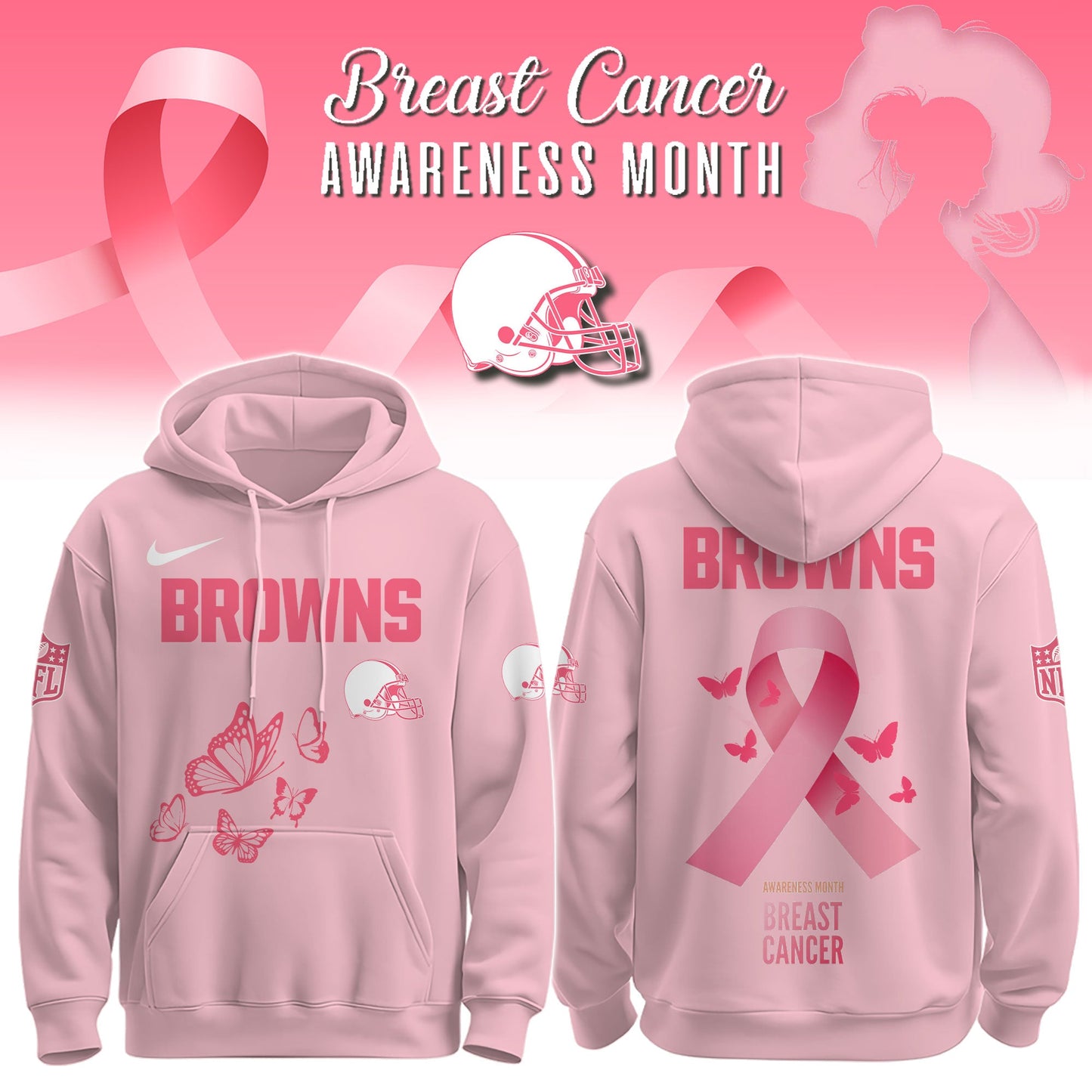 Browns Breast Cancer Awareness Edition Hoodie