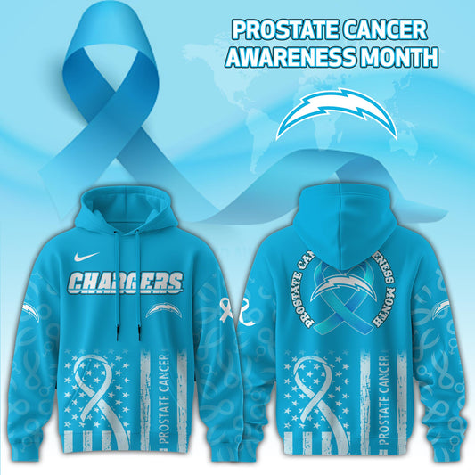 Los Angeles Chargers x Prostate Cancer Awareness Hoodie Edition