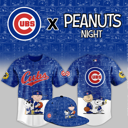 Chicago Cubs 2025 Peanuts Night Event Limited Jersey