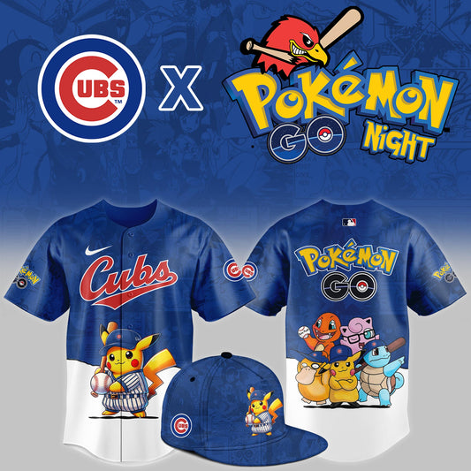 Chicago Cubs 2025 Pokémon GO Night Limited Jersey