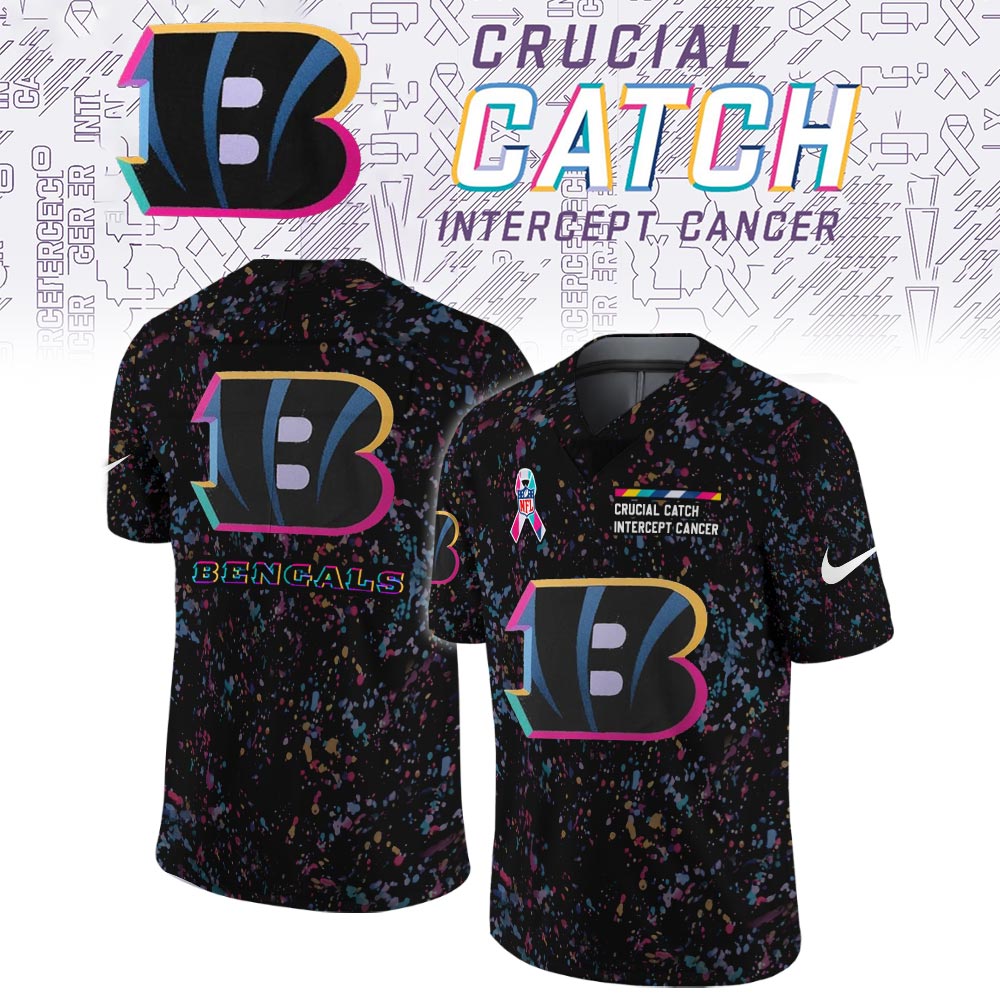 Cincinnati Bengals Crucial Catch Limited Football Jersey