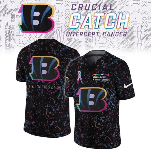 Cincinnati Bengals Crucial Catch Limited Football Jersey