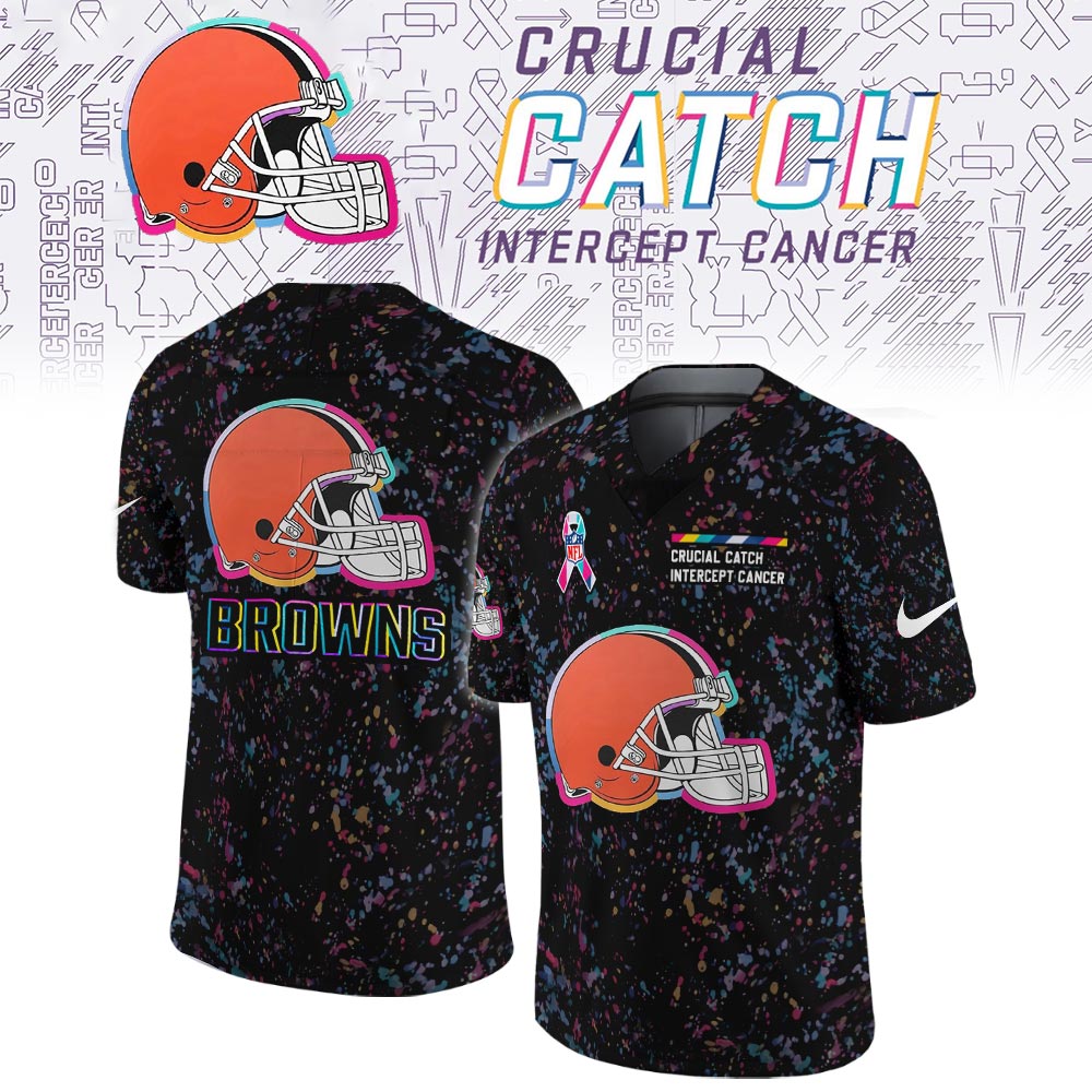 Cleveland Browns Crucial Catch Limited Football Jersey