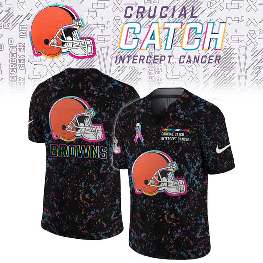 Cleveland Browns Crucial Catch Limited Football Jersey