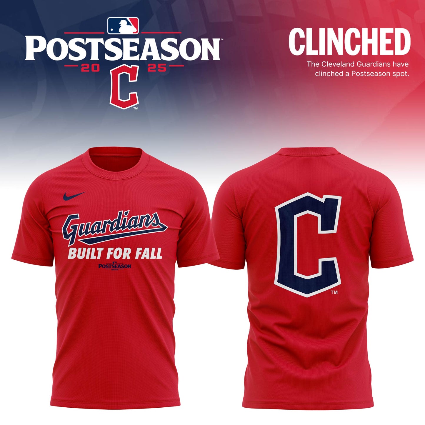 Cleveland Guardians 2025 Postseason Limited T-shirt