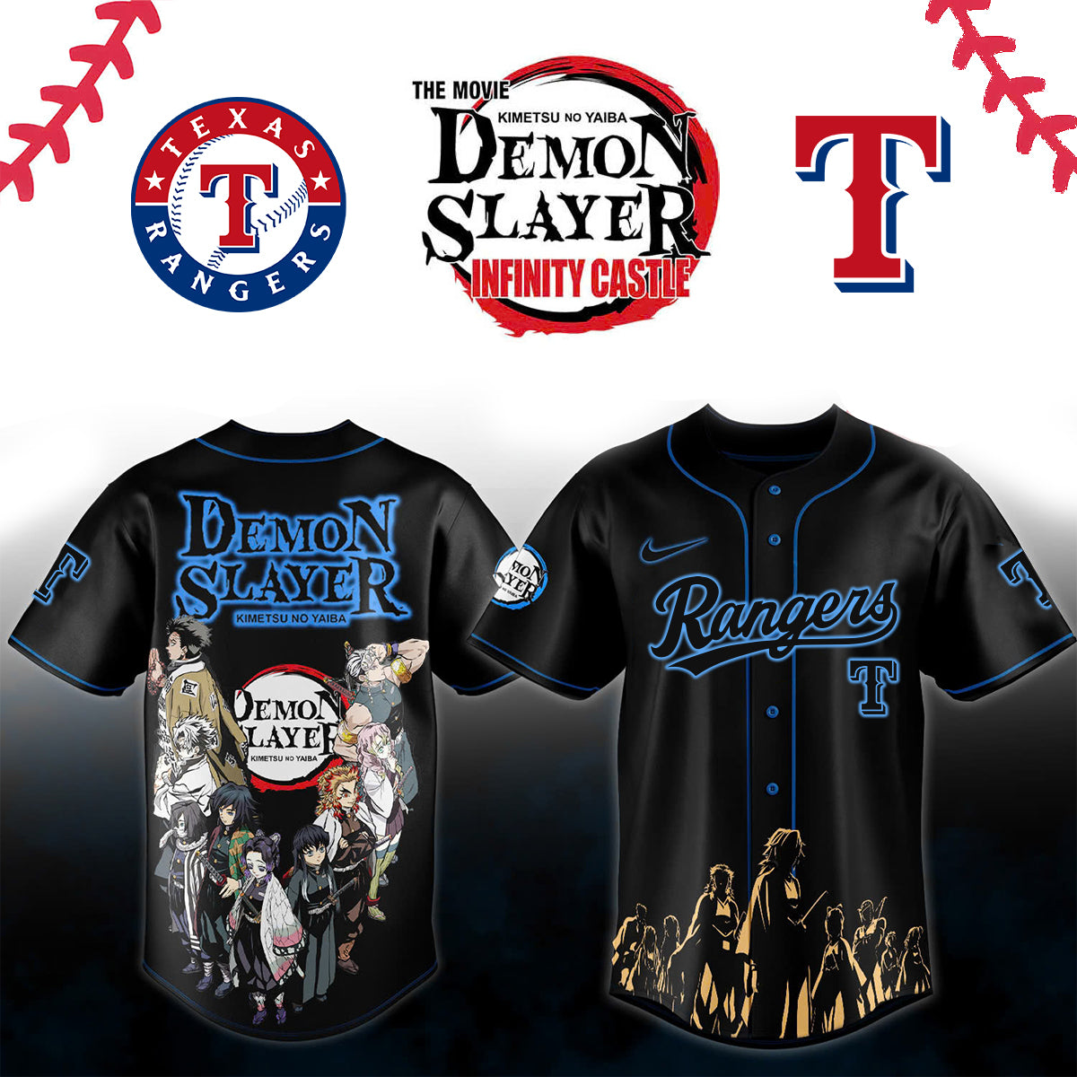 Texas Rangers _ Demon Slayer Jersey 2025