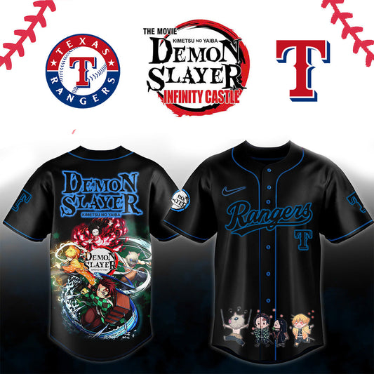 Texas Rangers _ Demon Slayer Jersey 2025
