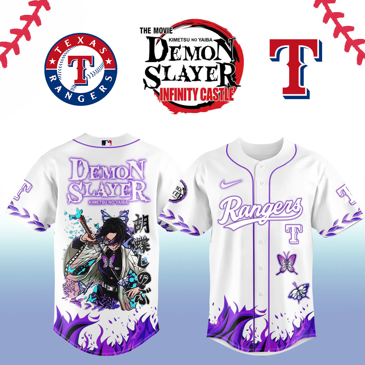 Texas Rangers _ Demon Slayer Jersey 2025