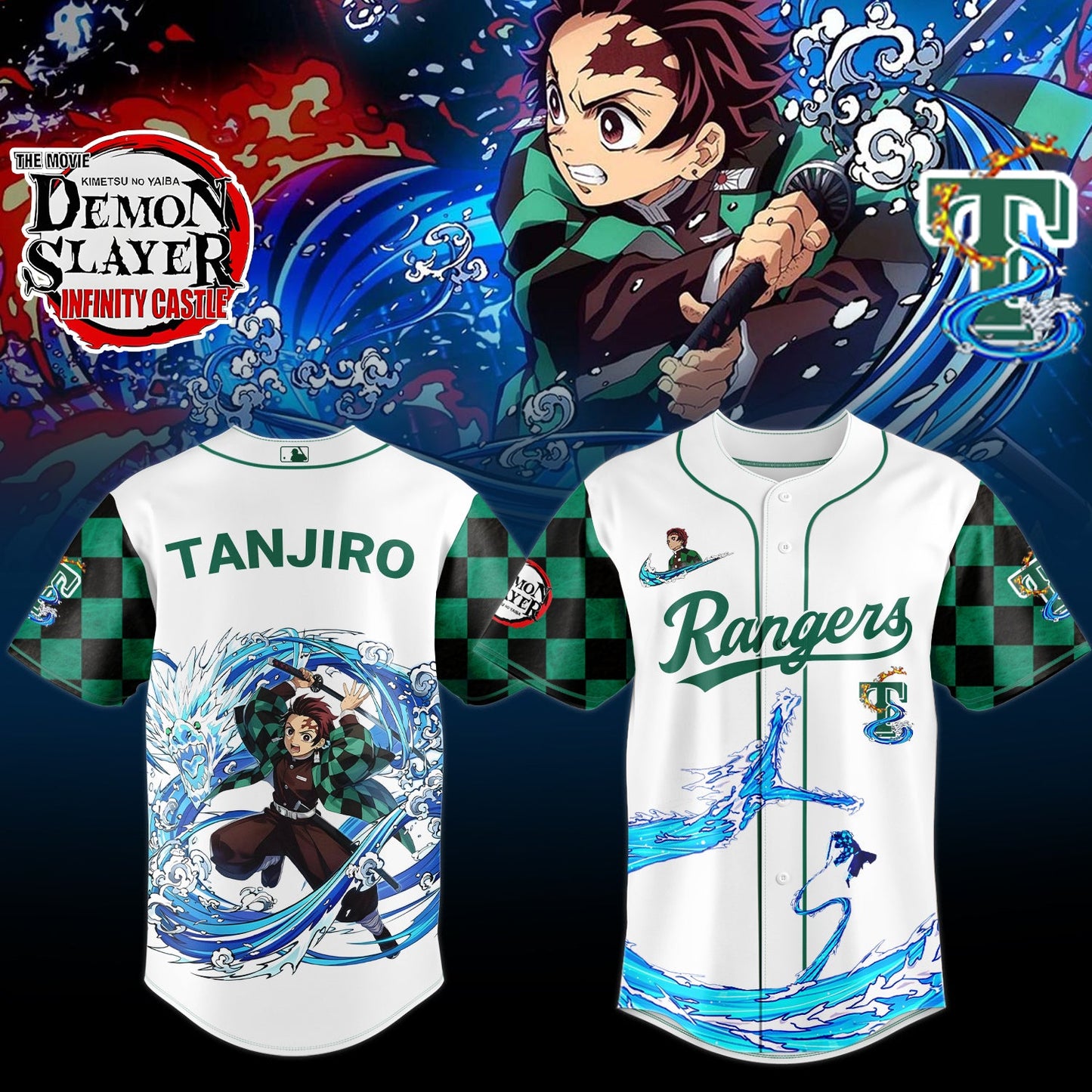 Texas Rangers _ Demon Slayer Jersey 2025