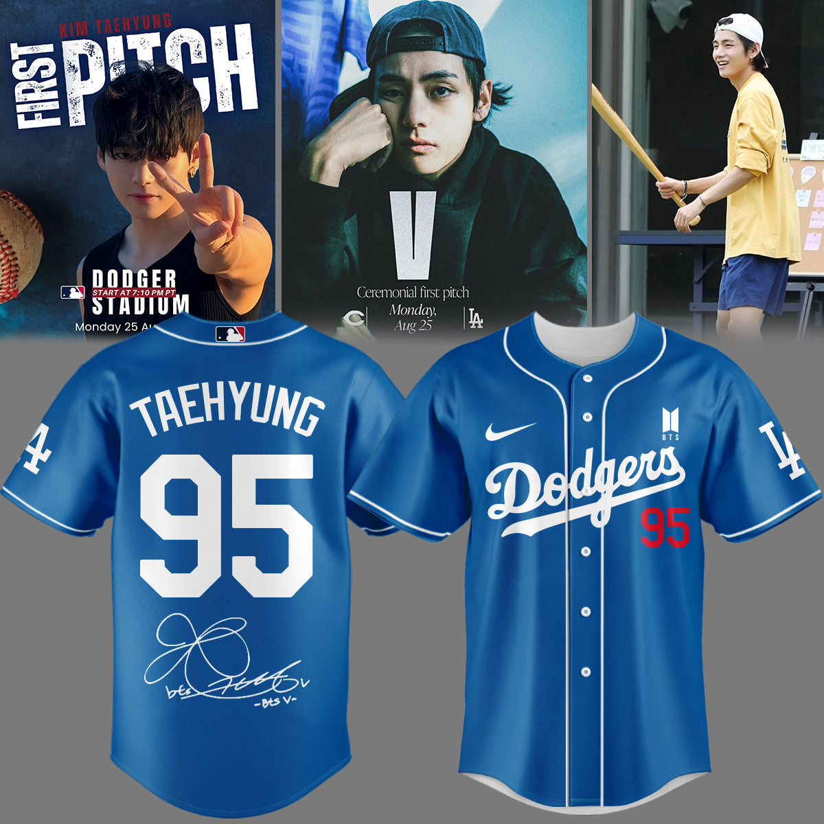 LA Dodgers x V BTS Limited Jersey 2025