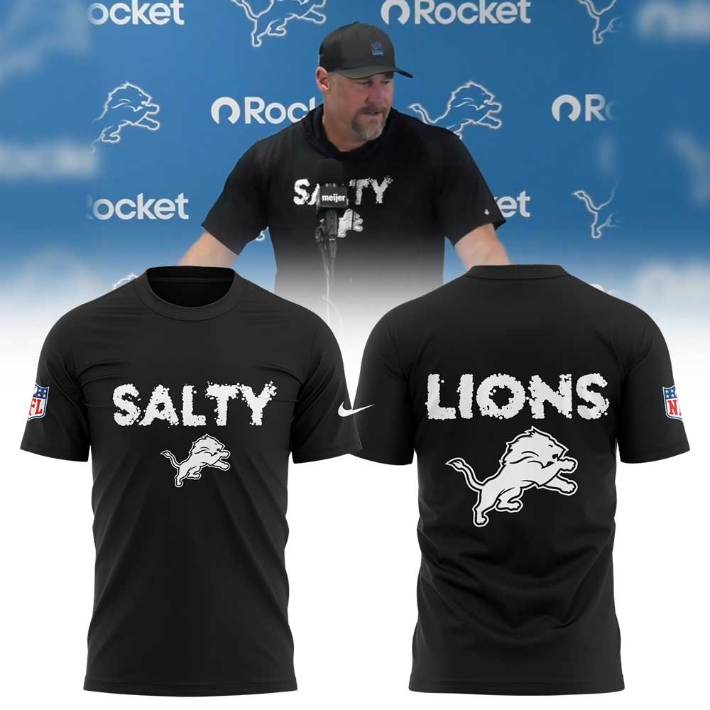 Limited Edition D Lions Coach Dan Campbell Salty Shirt