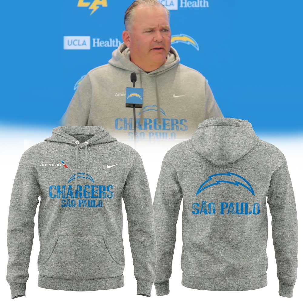 Limited Edition L.A Chargers Coach Greg Roman Sao Paulo Hoodie