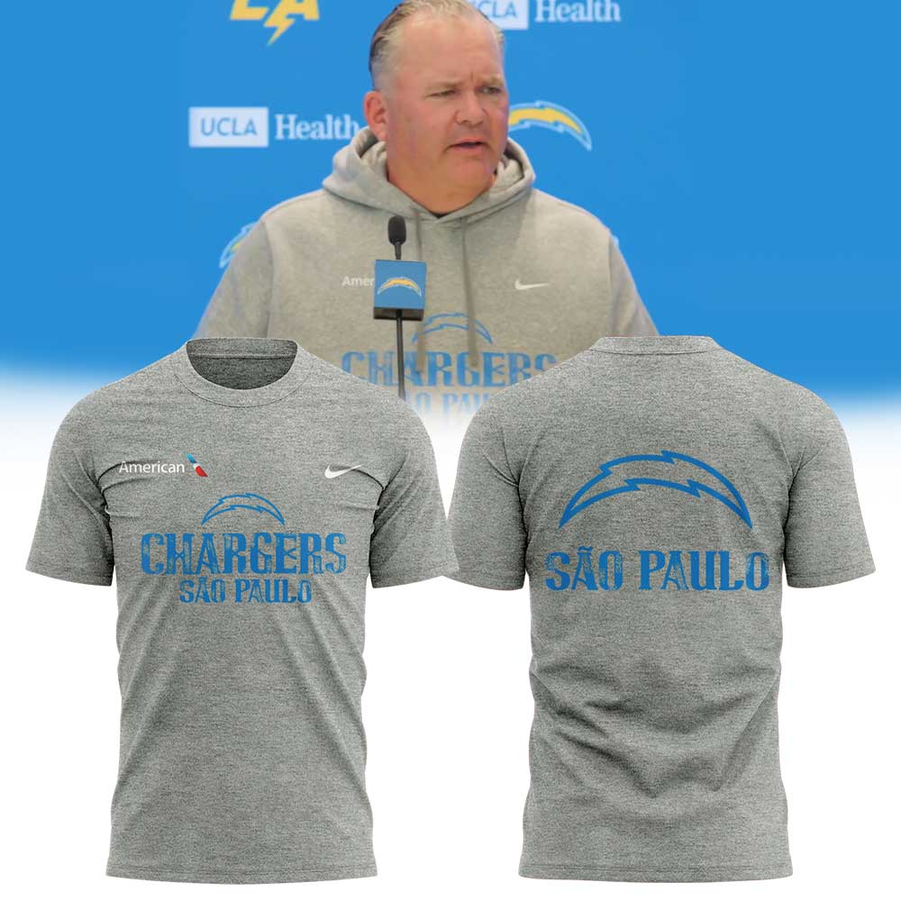 Limited Edition L.A Chargers Coach Greg Roman Sao Paulo Shirt