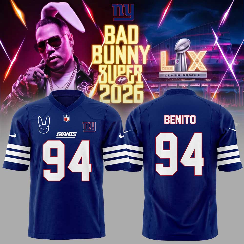 NY.Giants x Bad Bunny Super Bowl 2026 Football Jersey V2