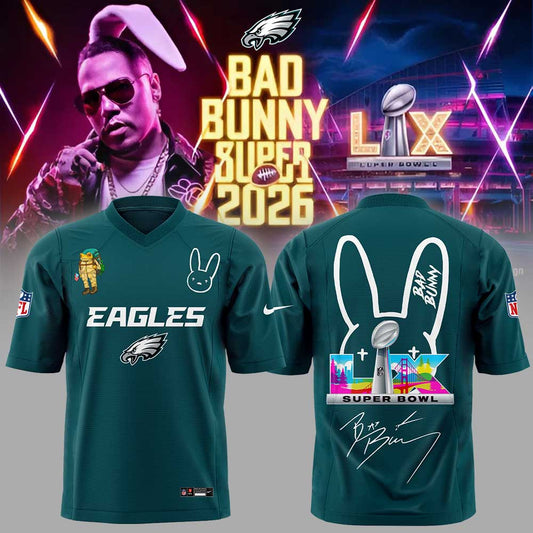 P.Eagles x Bad Bunny Super Bowl 2026 Football Jersey V2